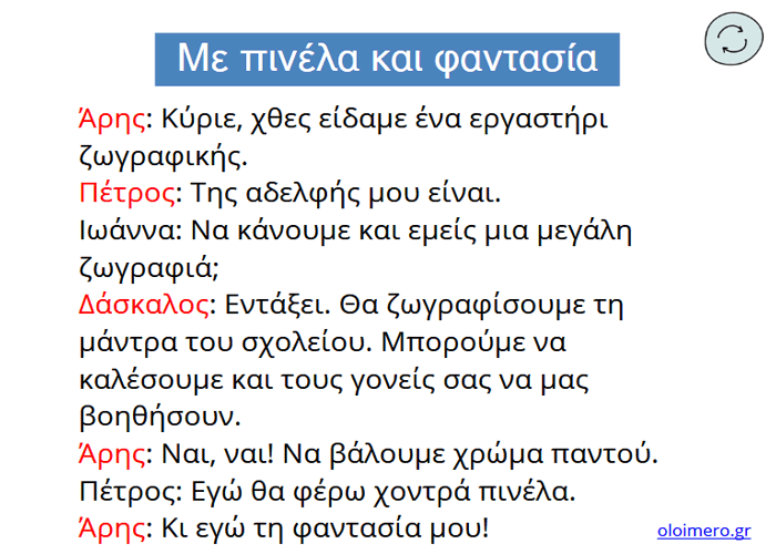 Με πινέλα και φαντασία-Κυκλώνω το ντ