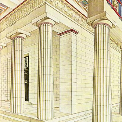 Δωρικός κίονας σε ναό